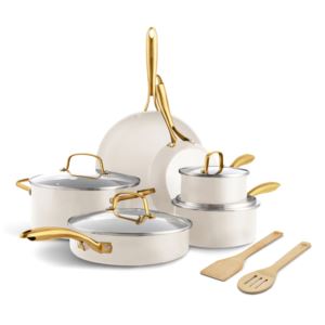 Studio+Ceramic+Nonstick+12pc+Cookware+Set+Linen