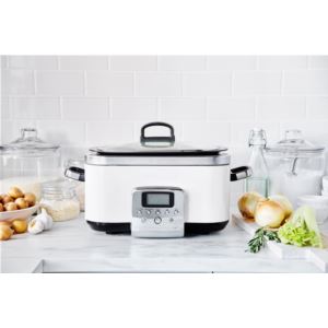 Ceramic+Nonstick+6qt+Slow+Cooker+Cloud+Cream