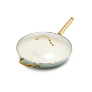 Reserve+Ceramic+Nonstick+12%22+Fry+Pan+w%2F+Helper+Handle+%26+Lid+Julep+Green