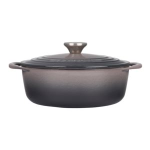 2.75qt+Shallow+Round+Cast+Iron+Oven+Oyster