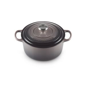 qt+Signature+Cast+Iron+Round+Dutch+Oven+Oyster