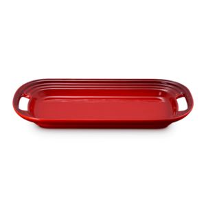 Stoneware+Serving+Platter+Cerise