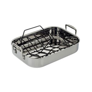 Large+Stainless+Steel+Roasting+Pan+w+Nonstick+Rack
