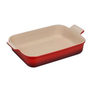 4qt+Heritage+Stoneware+Rectangular+Dish+Cerise