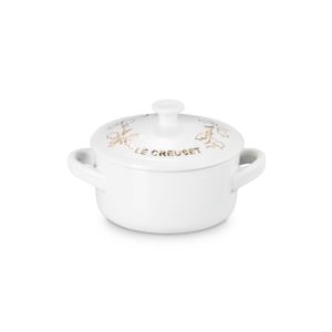 oz+Holly+Collection+Mini+Round+Cocotte+w+Gold+Applique+White
