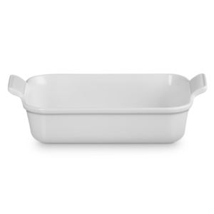 qt+Heritage+Stoneware+Rectangular+Dish+White
