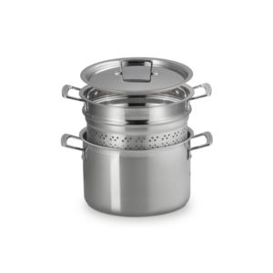 7.6qt+Classic+Stainless+Steel+Pasta+Pot+w%2F+Colandar+Insert