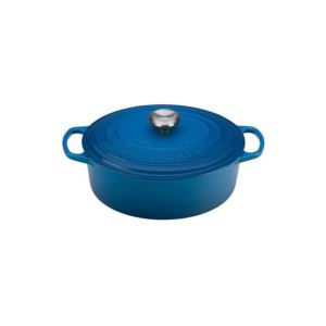 qt+Signature+Cast+Iron+Oval+Dutch+Oven+Marseille
