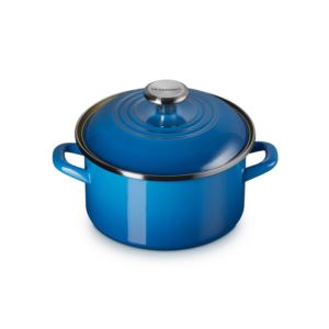 3.8qt+Enamel+on+Steel+Covered+Petite+Stockpot+Marseille