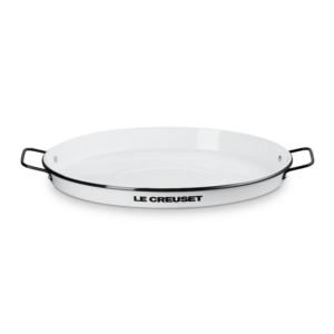 Everyday+EnamelWare+Oval+Serving+Tray+White