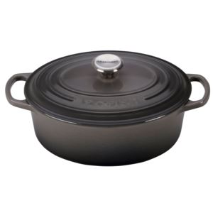 qt+Signature+Cast+Iron+Oval+Dutch+Oven+Oyster