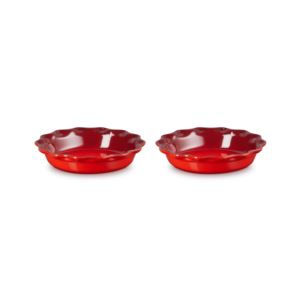 Set+of+2+Heritage+Pie+Dishes+Cerise