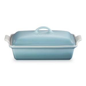 4qt+Heritage+Stoneware+Covered+Rectangular+Casserole+Sea+Salt