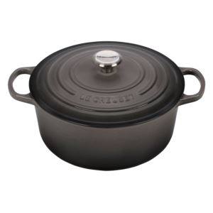 qt+Signature+Cast+Iron+Round+Dutch+Oven+Oyster