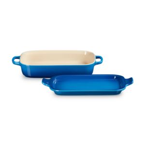 qt+Stoneware+Rectangular+Dish+w+Platter+Lid+Marseille