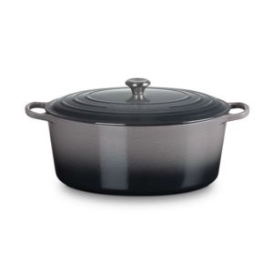 qt+Signature+Cast+Iron+Oval+Dutch+Oven+Oyster
