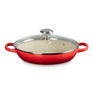 2.25qt+Signature+Cast+Iron+Braiser+w%2F+Glass+Lid+Cerise