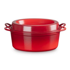 qt+Traditional+Cast+Iron+Oval+Doufeu+Cerise