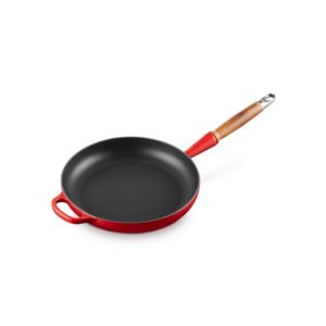 10.25%22+Signature+Cast+Iron+Fry+Pan+w%2F+Alpine+Wood+Handle+Cerise