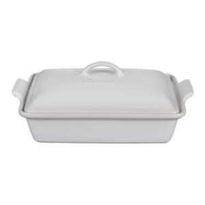 qt+Stoneware+Deep+Covered+Baker+White