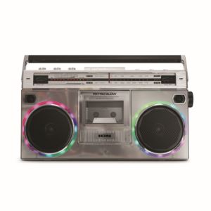 Retro+Glow+Wireless+Translucent+Boombox+w+Hour+Battery