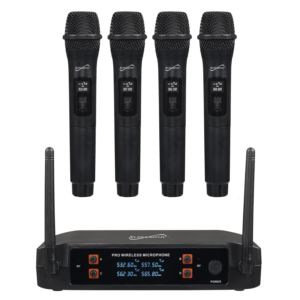 2.4Ghz+4-Channel+Wireless+Microphone+System+w%2F+4+Microphones