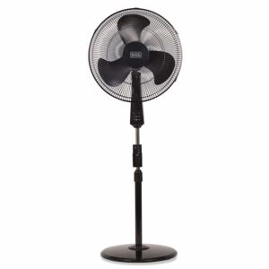 BLACKDECKER+in+Stand+Fan+with+Remote+Round+Base+Black