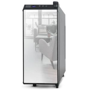 BLACKDECKER+Bottle+Wine+Cellar+Thermoelectric+With+LED+Display+And+Mirror+Door+Black