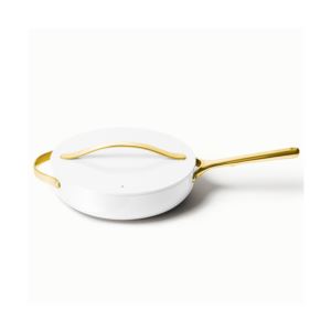 4.5qt+Iconics+Nonstick+Ceramic+Saute+Pan+w%2F+Lid+White%2FGold
