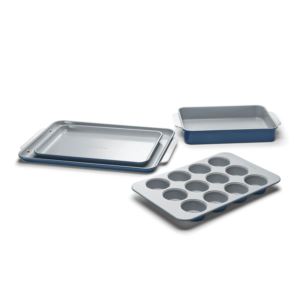 Non-Toxic+Nonstick+Ceramic+Half+Bakeware+Set+Navy