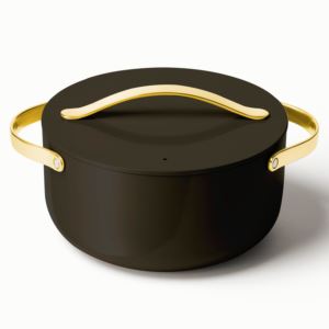 6.5qt+Iconics+Nonstick+Ceramic+Dutch+Oven+Black%2FGold