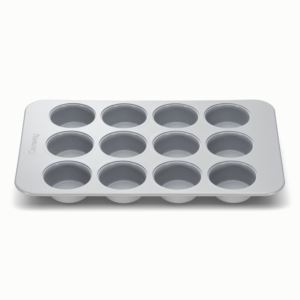 12+Cup+Nonstick+Ceramic+Muffin+Pan+Gray
