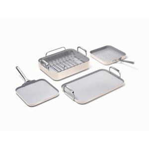 5pc+Square+Cookware+Set+Cream