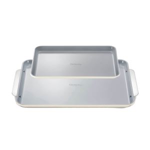 Nonstick+Ceramic+Baking+Sheet+Duo+Cream