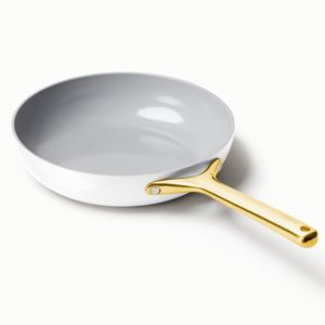10.5%22+Iconics+Nonstick+Ceramic+Fry+Pan+White%2FGold