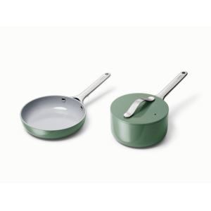 Nonstick+Ceramic+Minis+Duo+Cookware+Set+-+Fry+Pan+%26+Saucepan+Sage