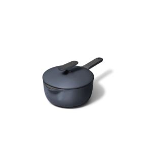 qt+Enameled+Cast+Iron+Mini+Sauce+Pan+w+Lid+Midnight+Blue