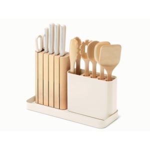 14pc+Knife+%26+Utensil+Set+Cream