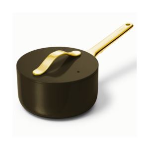 1.75qt+Iconics+Nonstick+Ceramic+Saucepan+Black%2FGold