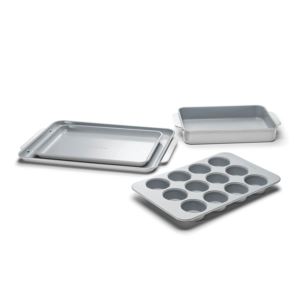 NonToxic+Nonstick+Ceramic+Half+Bakeware+Set+Gray