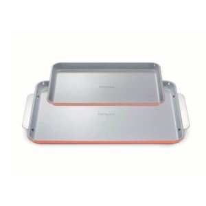 Nonstick+Ceramic+Baking+Sheet+Duo+Perracotta