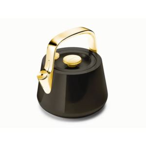 Stovetop+Iconics+Whistling+Tea+Kettle+Black%2FGold