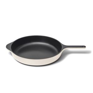 12%22+Enameled+Cast+Iron+Large+Skillet+Cream