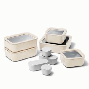 14pc+Glass+Food+Storage+Set+Cream