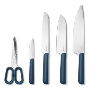 5pc+Knife+Set+Navy