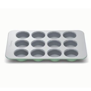 12+Cup+Nonstick+Ceramic+Muffin+Pan+Sage
