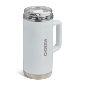 1L+Stainless+Steel+Beer+Mug+White