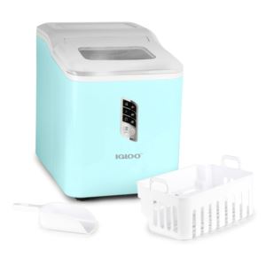 26lb+Automatic+Self-Cleaning+Ice+Maker+Aqua