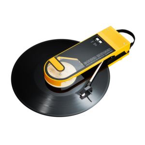 Sound+Burger+Portable+Bluetooth+Turntable+Yellow