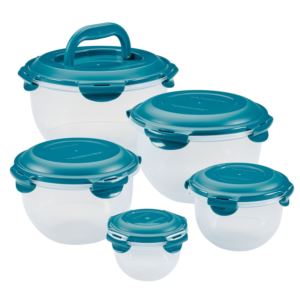 pc+Nestable+Leakproof+Food+Storage+Set+Teal